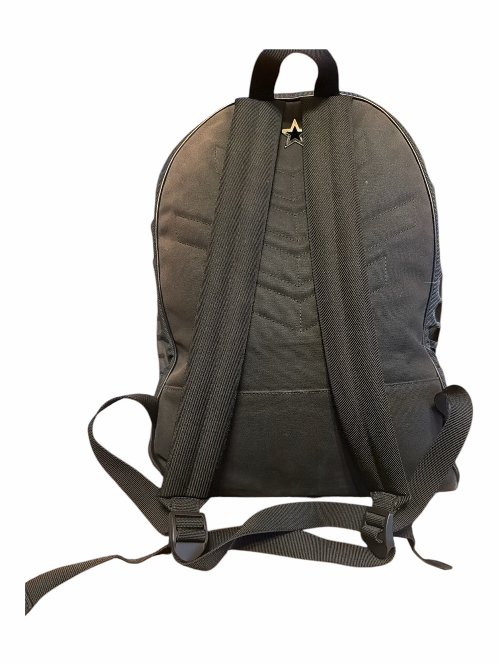 Jimmy Choo Blue Nylon & Canvas Logo Backpack | Star Detail - Picture 4 of 9